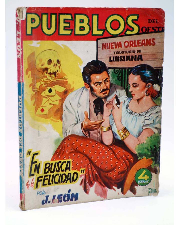 Cubierta de PUEBLOS DEL OESTE 16. NUEVA ORLEANS: EN BUSCA DE LA FELICIDAD (J. León) Cliper 1949