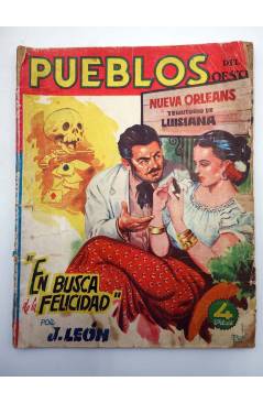 Contracubierta de PUEBLOS DEL OESTE 16. NUEVA ORLEANS: EN BUSCA DE LA FELICIDAD (J. León) Cliper 1949