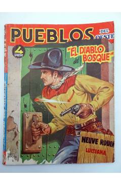 Contracubierta de PUEBLOS DEL OESTE 17. NEUVE ROUEN: EL DIABLO DEL BOSQUE (J. León) Cliper 1950
