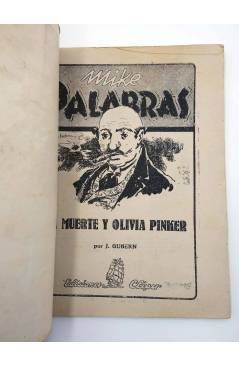 Contracubierta de MIKE PALABRAS 1. LA MUERTE Y OLIVIA PINKER (J. Gubern) Cliper 1947