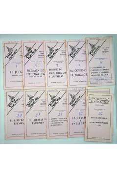 Cubierta de POLICÍA ESPAÑOLA. REVISTA TÉCNICO PROFESIONAL. LOTE DE 11 INFORMES MONOGRÁFICOS (Vvaa) D.S.E. 1980