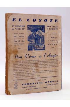 Contracubierta de EL COYOTE 30. La huella azul (José Malloquí) Cliper 1946