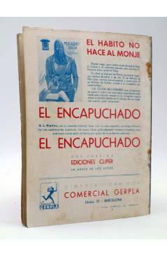 Contracubierta de EL COYOTE 40. Un ilustre forastero (José Malloquí) Cliper 1947