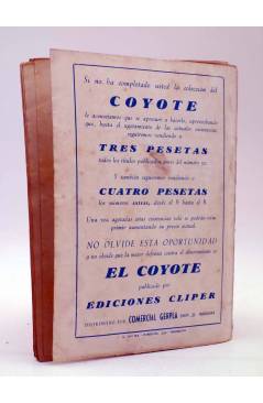 Contracubierta de EL COYOTE 53. El Cuervo en la pradera (José Malloquí) Cliper 1947