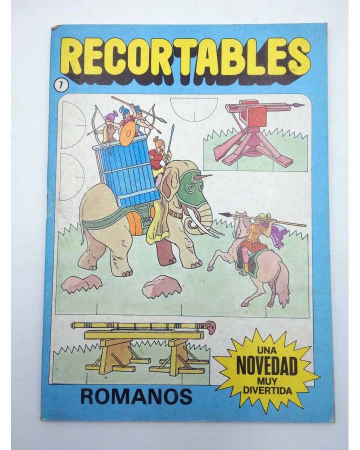 Cubierta de RECORTABLES UNA NOVEDAD MUY DIVERTIDA 7. ROMANOS (Estudi Bonnet) Bruguera 1984