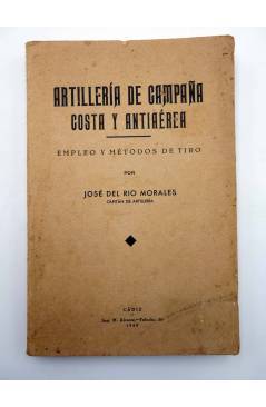Contracubierta de ARTILLERÍA DE CAMPAÑA COSTA Y ANTIAÉREA (José Del Río Morales) M. Álvarez 1933