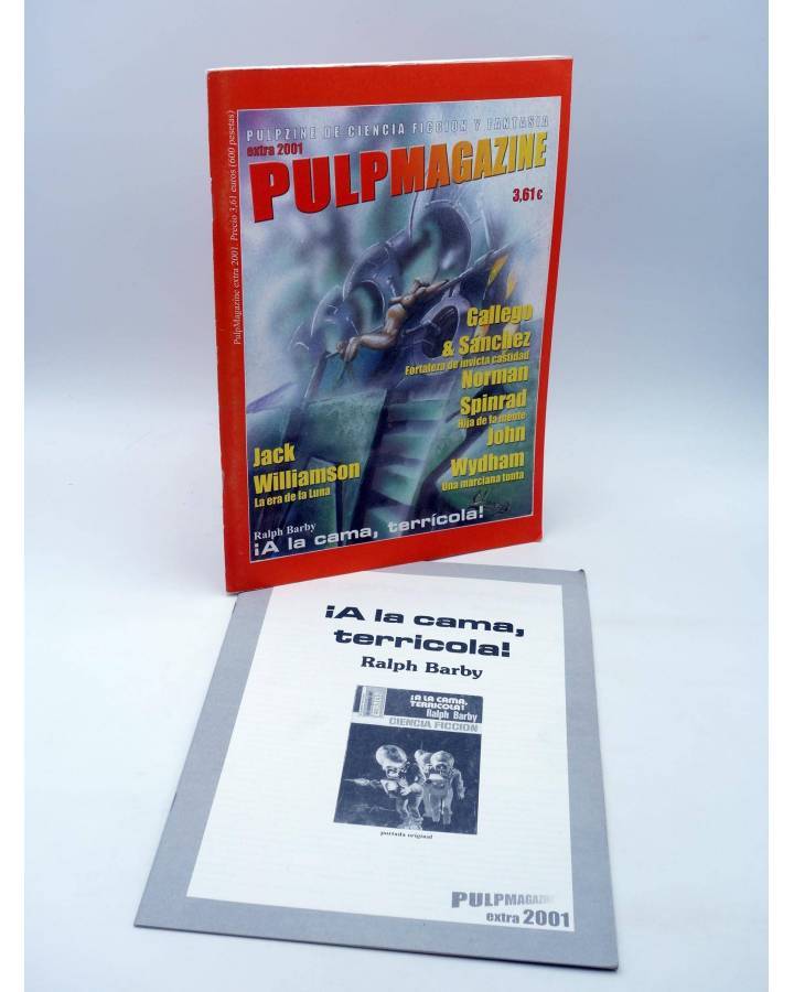 Cubierta de PULP MAGAZINE EXTRA. PULPZINE DE CIENCIA FICCIÓN Y FANTASÍA (Vvaa) Pulp Ediciones 2001