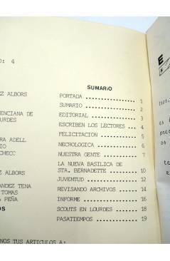 Contracubierta de REVISTA FANZINE PEREGRINO 4 (Vvaa) Hospitalidad Valenciana 1989