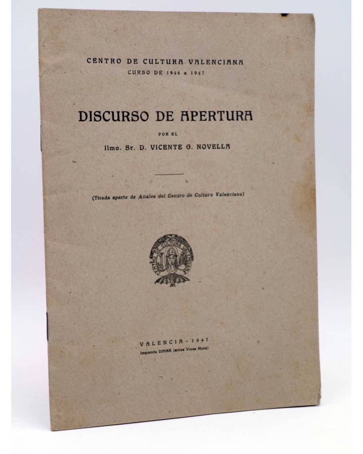 Cubierta de CENTRO DE CULTURA (Vicente G Novella) Diana 1947