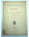 Contracubierta de ORACIÓN A LA PALABRA DISCURSO LEIDO ANTE LA REAL ACADEMIA ESPAÑOLA (Martínez Kleiser) Madrid 1945