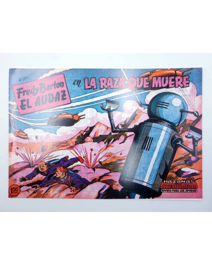 Cubierta de FREDY BARTON EL AUDAZ 3. LA RAZA QUE MUERE (Cabedo Torrents) Comic MAM 1980. FACSÍMIL