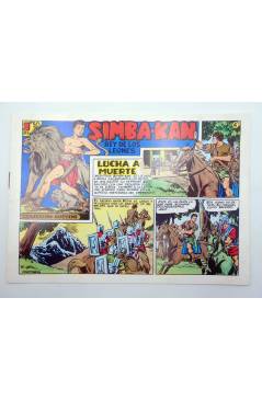 Cubierta de SIMBA KAN REY DE LOS LEONES 6. LUCHA A MUERTE (Martínez Osete) Comic MAM 1985. FACSÍMIL