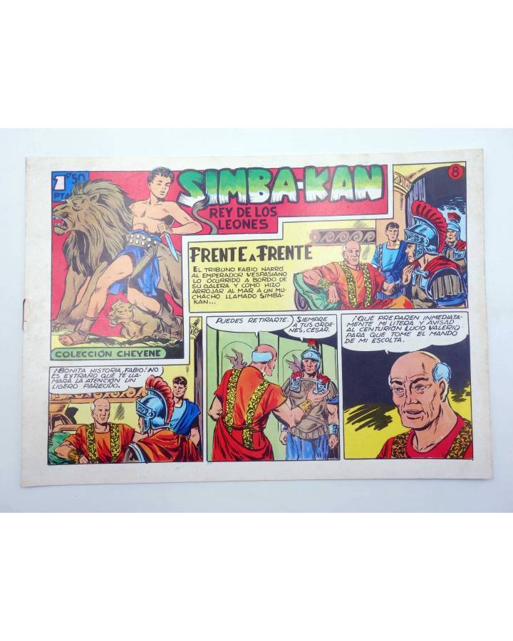 Cubierta de SIMBA KAN REY DE LOS LEONES 8. FRENTE A FRENTE (Martínez Osete) Comic MAM 1985. FACSÍMIL