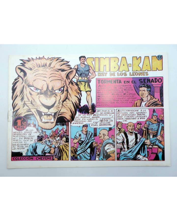 Cubierta de SIMBA KAN REY DE LOS LEONES 33. TORMENTA EN EL SENADO (Osete) Comic MAM 1985. FACSÍMIL