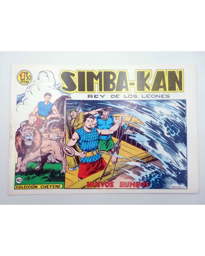 Cubierta de SIMBA KAN REY DE LOS LEONES 40. NUEVOS RUMBOS (Martínez Osete) Comic MAM 1985. FACSÍMIL