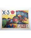 Cubierta de X3 X-3 Y SU PATRULLA SECRETA 1. EN LA CUEVA DEL TÁMESIS (José Grau) Comic Mam? 1985. FACSÍMIL