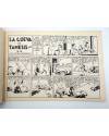 Contracubierta de X3 X-3 Y SU PATRULLA SECRETA 1. EN LA CUEVA DEL TÁMESIS (José Grau) Comic Mam? 1985. FACSÍMIL