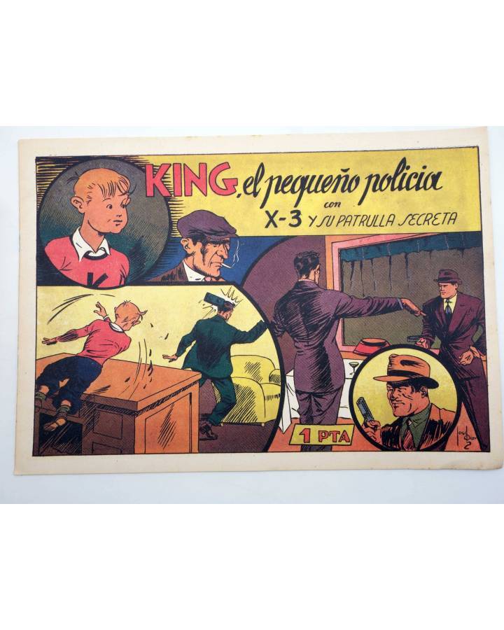 Cubierta de KING EL PEQUEÑO POLICIA CON X3 X-3 Y SU PATRULLA SECRETA 11 (José Grau) Comic Mam? 1985. FACSÍMIL