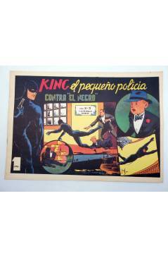 Cubierta de KING EL PEQUEÑO POLICÍA 14. CONTRA EL NEGRO (José Grau) Comic Mam? 1985. FACSÍMIL