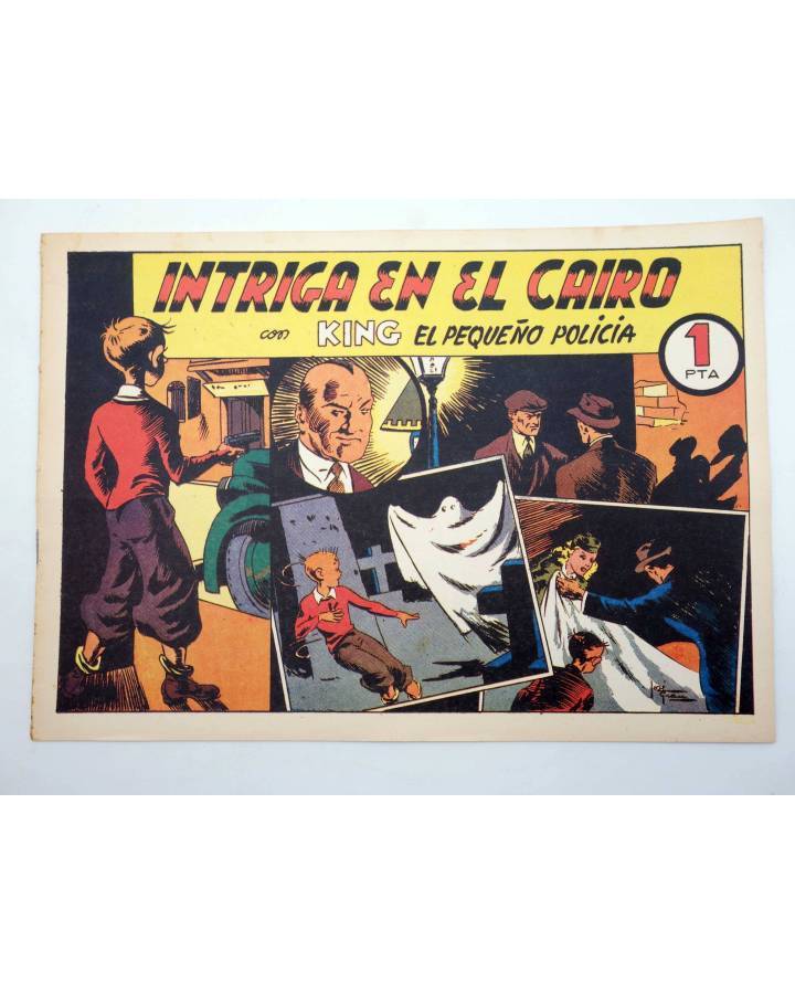 Cubierta de KING EL PEQUEÑO POLICÍA 17. INTRIGA EN EL CAIRO (José Grau) Comic Mam? 1985. FACSÍMIL