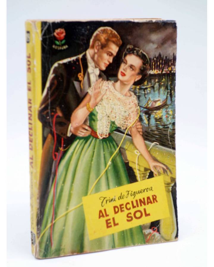 Cubierta de COLECCIÓN ROSAURA 49. AL DECLINAR EL SOL (Trini De Figueroa) Bruguera 1950