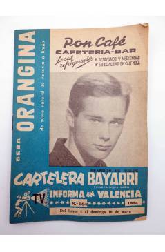 Cubierta de CARTELERA BAYARRI 384. BRANDON DE WILDE 1964. Valencia. 4 a 10 de mayo (Vvaa) Continental 1964