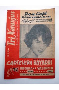 Cubierta de CARTELERA BAYARRI 385. ANA MARÍA FERRERO 1964. Valencia. 11 a 17 de mayo (Vvaa) Continental 1964