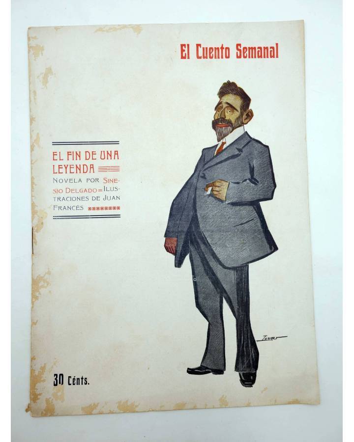 Cubierta de EL CUENTO SEMANAL 21. EL FIN DE UNA LEYENDA (Sinesio Delgado / Juan Francés) El Cuento Semanal 1907