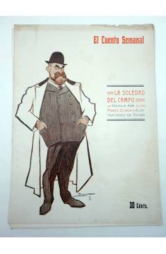 Cubierta de EL CUENTO SEMANAL 12. LA SOLEDAD DEL CAMPO (Juan Pérez Zúñiga / Tovar) El Cuento Semanal 1907