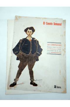 Contracubierta de EL CUENTO SEMANAL 11. LA CARAVANA (Eduardo Marquina / A. Lozano) El Cuento Semanal 1907