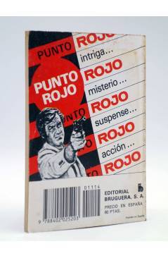 Contracubierta de PUNTO ROJO 1114. ROSAS Y BALAS (Clark Carrados) Bruguera 1983
