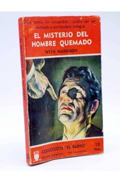 Cubierta de COLECCIÓN EL BUHO 21. EL MISTERIO DEL HOMBRE QUEMADO (With Harrison) Gerpla 1957