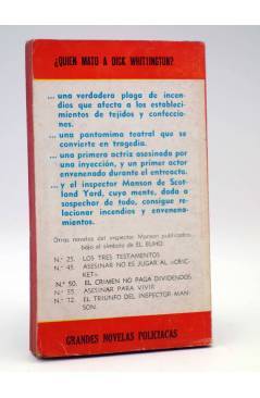 Contracubierta de COLECCIÓN EL BUHO 74. QUIÉN MATÓ A DICK WHITTINGTON? (E. Y M.A. Radford) Gerpla 1958