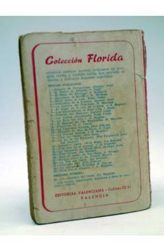 Contracubierta de COLECCIÓN FLORIDA 29. OTRA VEZ EL ZAGAL (J.A. Magister) Valenciana 1958