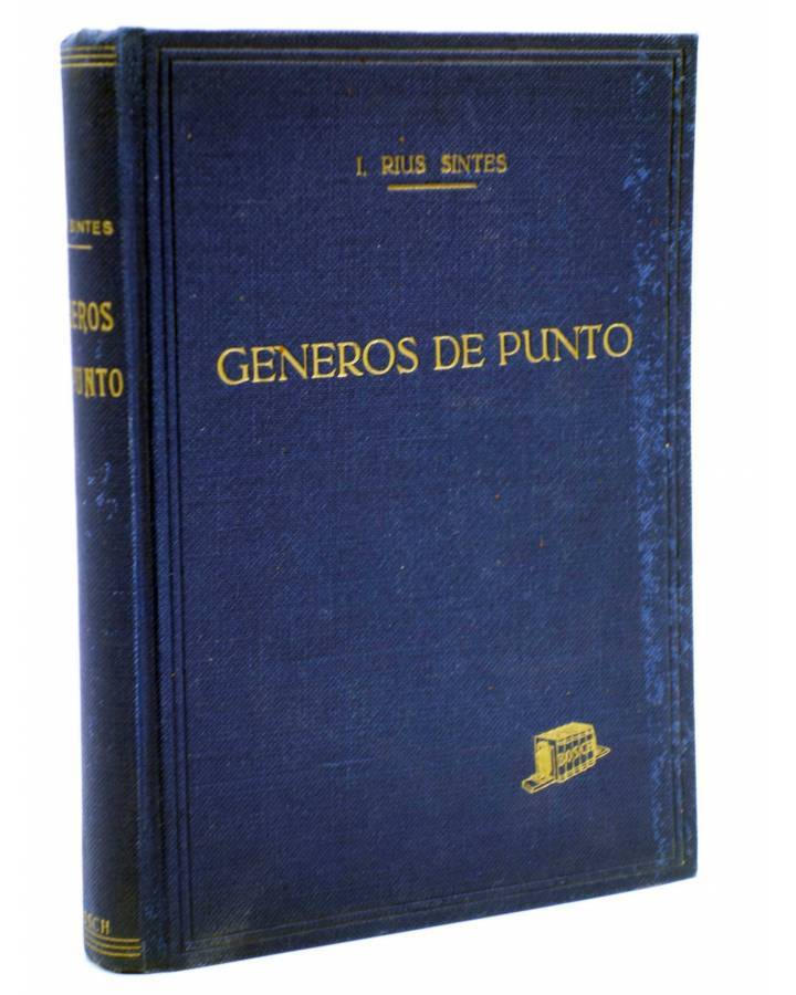 Cubierta de GÉNEROS DE PUNTO (I. Rius Sintes) Bosch 1952