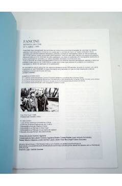 Contracubierta de FANCINE. REVISTA DE CINE 5. STEPHEN FREARS WOODY ALLEN (Javier Comino Aguilera) Granada 1999