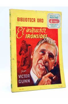 Cubierta de BIBLIOTECA ORO AMARILLA 332. EL INSPECTOR IRONSIDES (Victor Gunn) Molino 1949