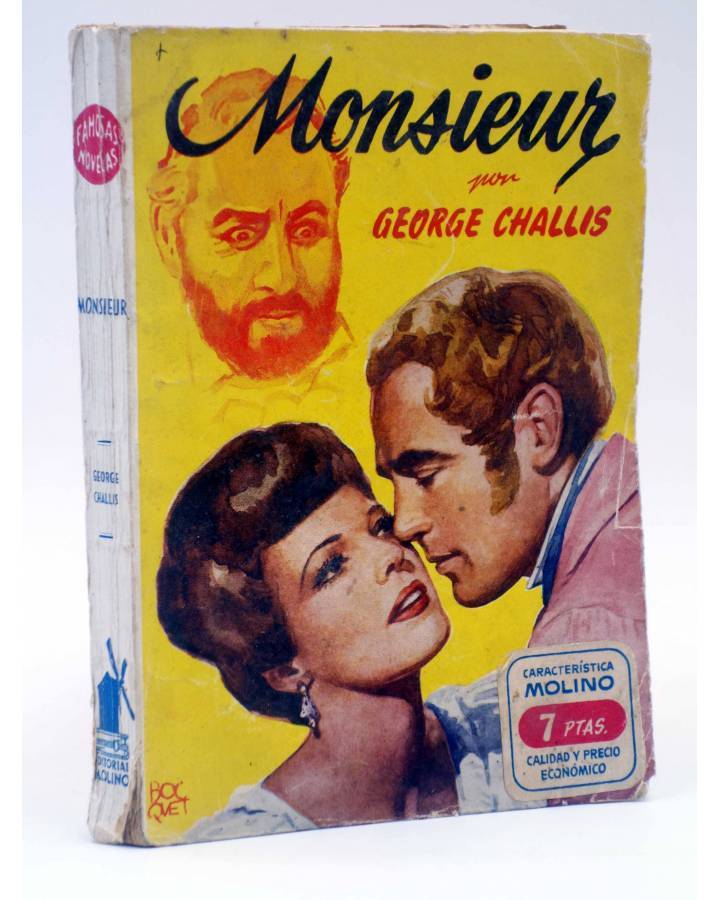 Cubierta de FAMOSAS NOVELAS 51. MONSIEUR (George Chalis) Molino 1952