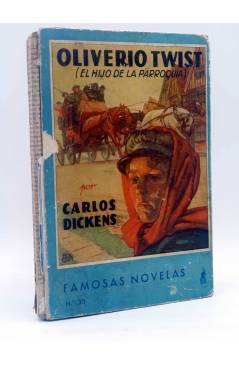 Cubierta de FAMOSAS NOVELAS. ARGENTINA 38. OLIVERIO TWIST (Carlos Dickens) Molino 1941