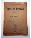 Contracubierta de EL MAL DE AMORES. SAINETE (Serafín Y Joaquín Álvarez Quintero) Sociedad de Autores Españoles 1905