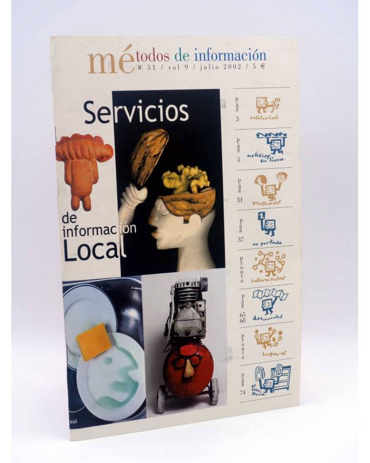 Cubierta de REVISTA MÉTODOS DE INFORMACIÓN 51. SERVICIOS DE INFORMACIÓN LOCAL (Vvaa) AVEI 2002