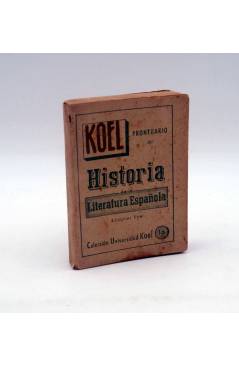 Cubierta de COLECCIÓN UNIVERSIDAD KOEL 16. PRONTUARIO DE LA LITERATURA ESPAÑOLA 75x105cm (J.M.G.) Koel 1949