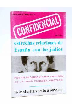 Cubierta de CONFIDENCIAL 1. REVISTA MENSUAL DE INFORMACIONES EXCLUSIVAS (Vvaa) No acreditada 1964
