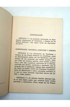 Muestra 2 de ESTATUTOS DE LA ASOCIACIÓN DE FAMILIARES Y AMIGOS DE LOS PRESOS POLÍTICOS – AFAPP (Afapp) AFAPP 1976