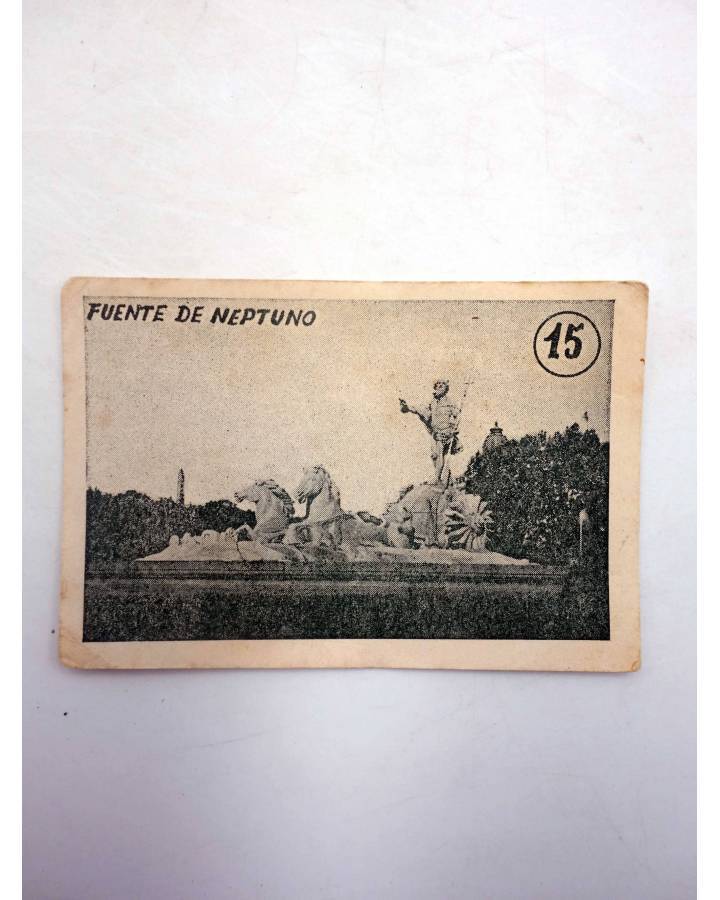 Cubierta de PASAJES DE MADRID CROMO 15. FUENTE DE NEPTUNO (No Acreditado) No acreditada 1939