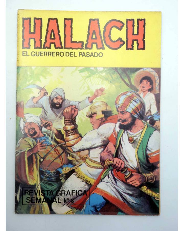 Cubierta de HALACH EL GUERRERO DEL PASADO 8. LUCHANDO CON LA MUERTE (Fariñas / Farrés) Antalbe 1982
