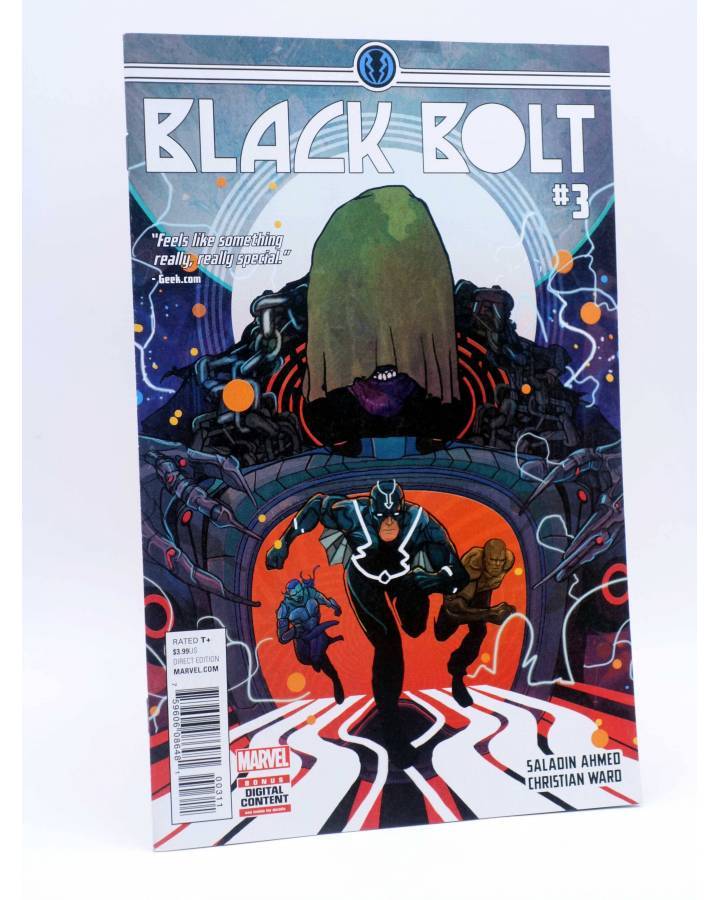 Cubierta de BLACK BOLT 3 (Saladin Ahmed / Christian Ward) Marvel 2017. VF