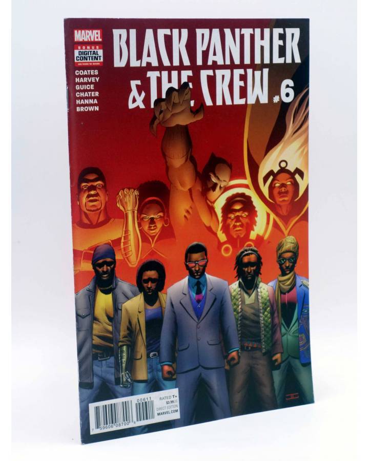 Cubierta de BLACK PANTHER AND THE CREW 6 (Coates / Harvey / Guice) Marvel 2017. VF
