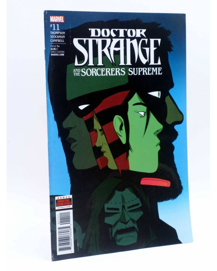 Cubierta de DOCTOR STRANGE AND THE SORCERERS SUPREME 11 (Thompson / Stockman / Campbell) Marvel 2017. VF