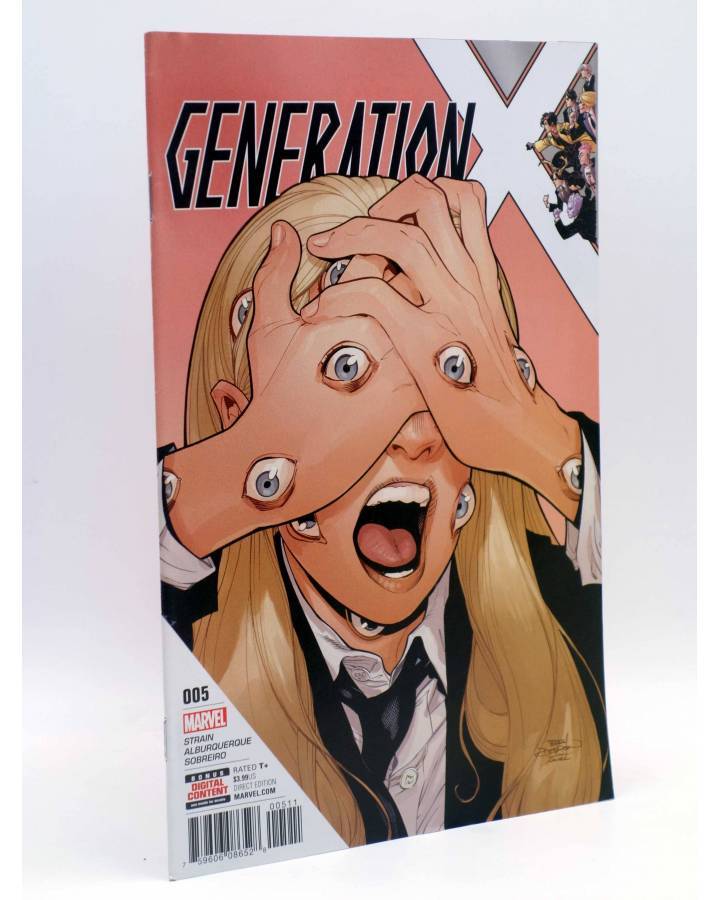 Cubierta de GENERATION X 5 (Strain / Alburquerque) Marvel 2017. VF